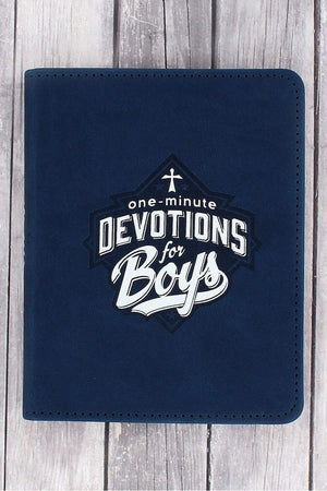 One-Minute Devotions For Boys LuxLeather Book by Jayce O'Neal - Wholesale Accessory Market