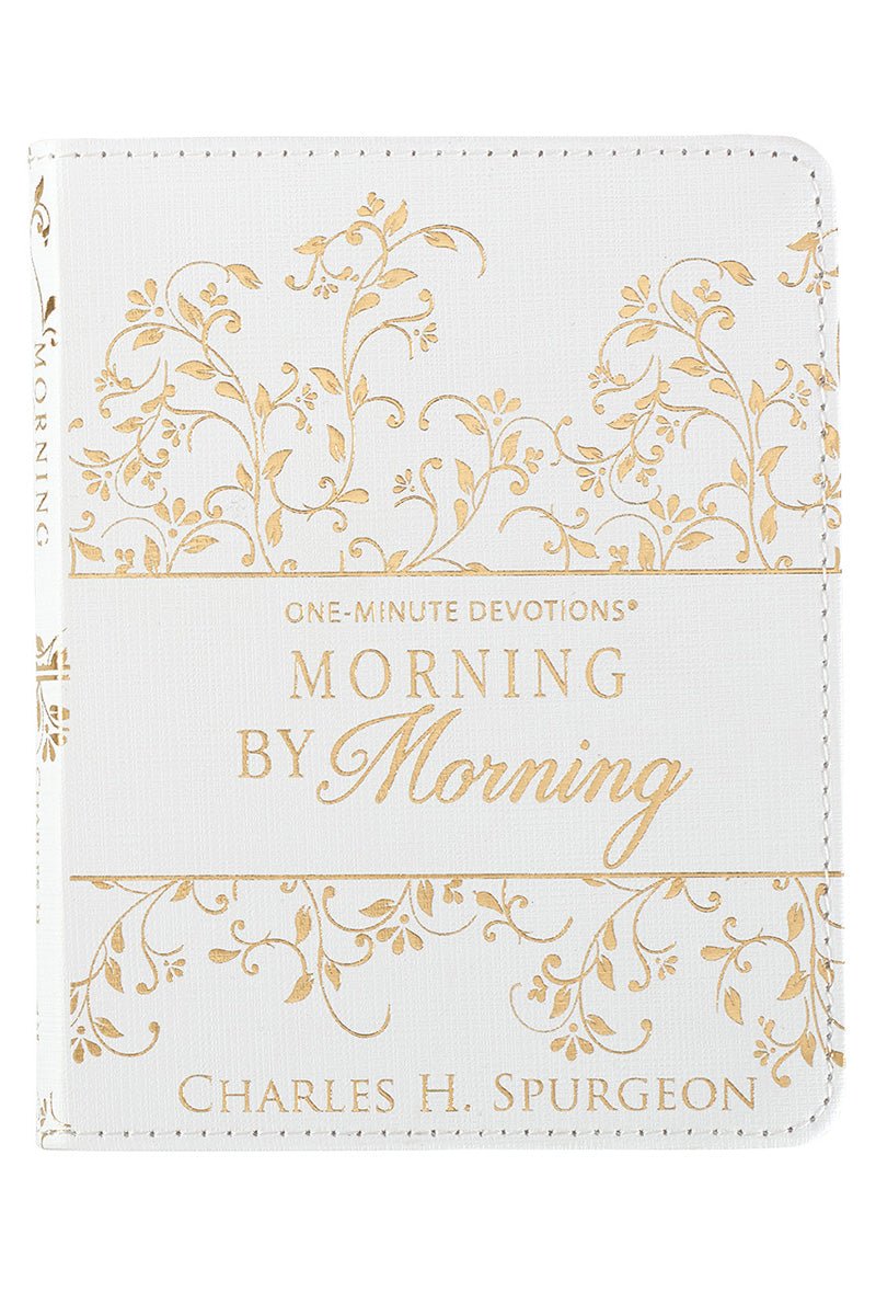 One-Minute Devotions - Morning by Morning LuxLeather Book - Wholesale Accessory Market