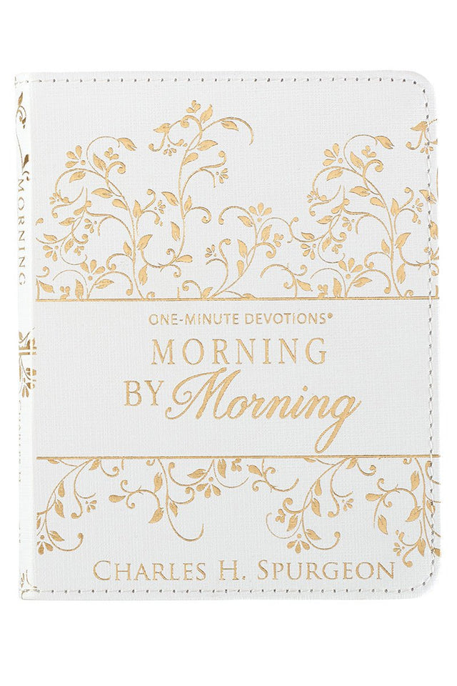 One-Minute Devotions - Morning by Morning LuxLeather Book - Wholesale Accessory Market