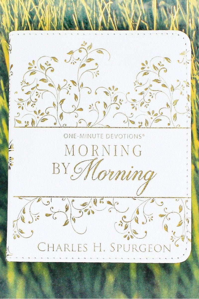 One-Minute Devotions - Morning by Morning LuxLeather Book - Wholesale Accessory Market