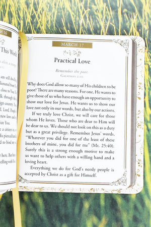 One-Minute Devotions - Morning by Morning LuxLeather Book - Wholesale Accessory Market