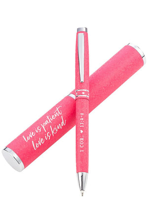 1 Corinthians 13:4' Love Is Patient' Pen In Gift Case - Wholesale Accessory Market