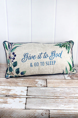 12 x 22 'Give It To God' Oblong Throw Pillow - Wholesale Accessory Market