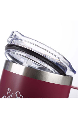 Joshua 1:9 'Be Strong & Courageous' Stainless Steel Travel Campfire Mug - Wholesale Accessory Market