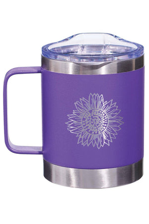 Strength & Dignity Purple Stainless Steel Travel Campfire Mug - Wholesale Accessory Market