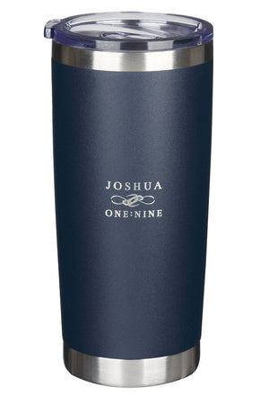 Be Strong and Courageous Navy Stainless Steel Travel Mug - Wholesale Accessory Market
