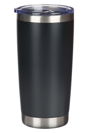 Stand Firm Black Stainless Steel Travel Mug - Wholesale Accessory Market