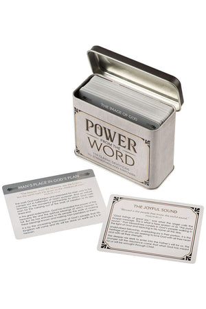 Power from the Word Devotional Cards in a Gift Tin - Wholesale Accessory Market