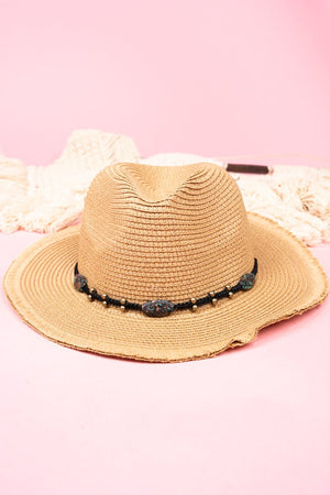 Puerto Nuevo Taupe Straw Panama Hat - Wholesale Accessory Market