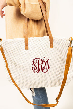 Be Clever Terre Hill Tote Bag, Ivory - Wholesale Accessory Market