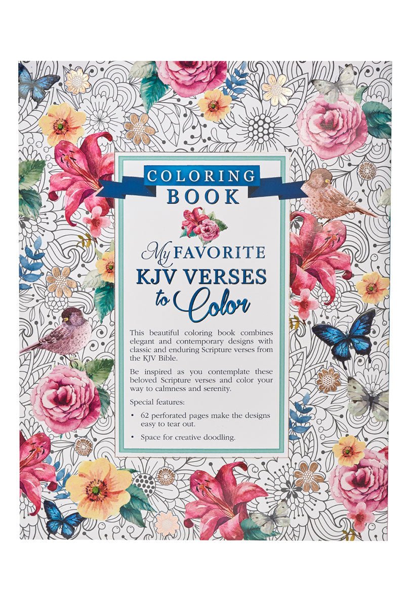 My Favorite KJV Verses to Color Adult Coloring Book - Wholesale Accessory Market