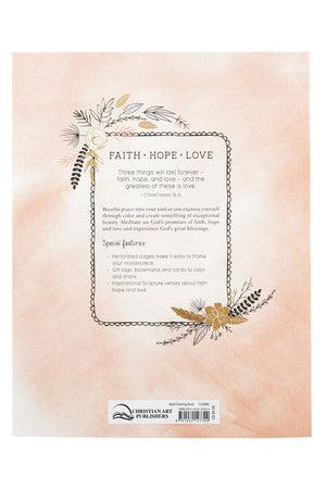 Faith Hope Love Adult Coloring Book - Wholesale Accessory Market