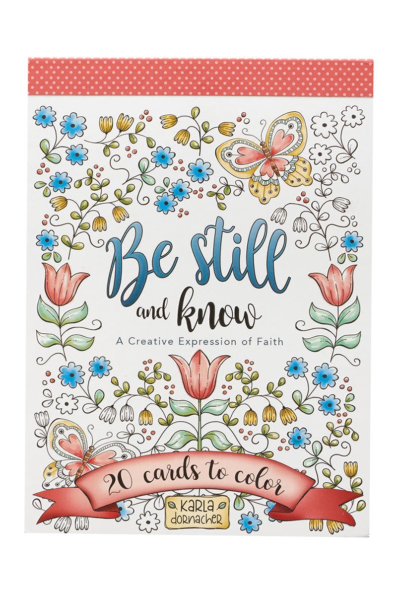 Set of 20 'Be Still and Know' Cards to Color - Wholesale Accessory Market