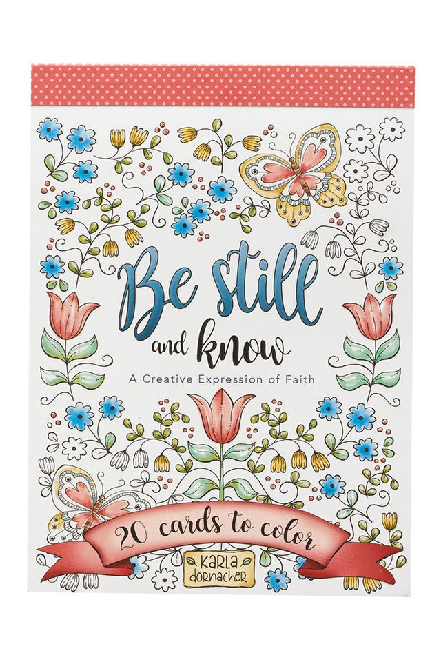 Set of 20 'Be Still and Know' Cards to Color - Wholesale Accessory Market