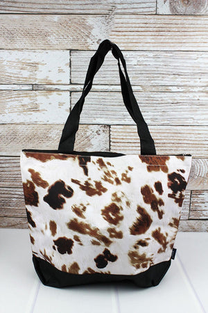 NGIL Till The Cows Come Home with Black Trim Tote Bag - Wholesale Accessory Market