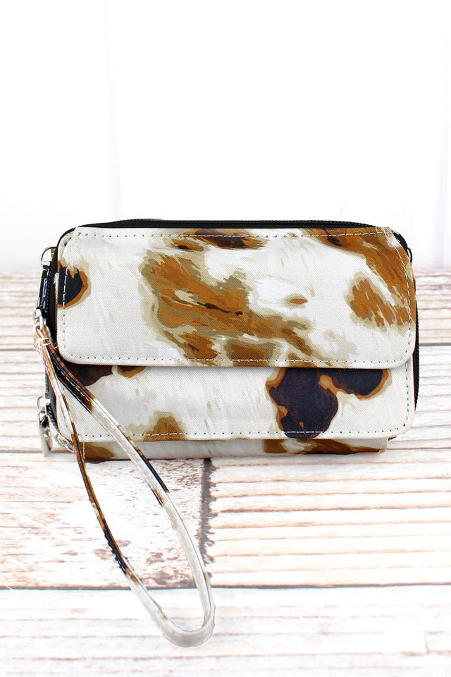 NGIL Till The Cows Come Home Crossbody Organizer Clutch - Wholesale Accessory Market