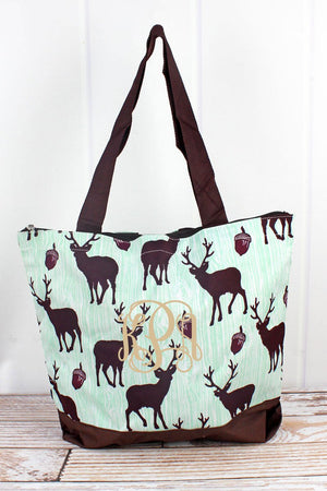 35% OFF! NGIL The Buck Stops Here with Brown Trim Tote Bag - Wholesale Accessory Market