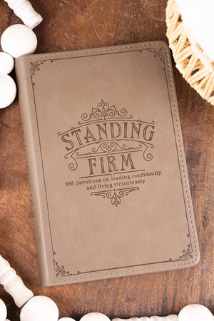 Standing Firm Tan LuxLeather Daily Devotional - Wholesale Accessory Market