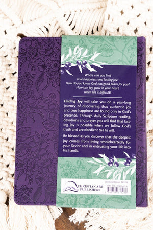 Finding Joy Purple LuxLeather Daily Devotional - Wholesale Accessory Market