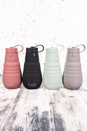 One Collapsible Silicone Water Bottle - SHIPS ASSORTED - Wholesale Accessory Market