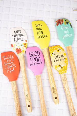 One Krumbs Kitchen Homemade Happiness Silicone Spatula - SHIPS ASSORTED - Wholesale Accessory Market