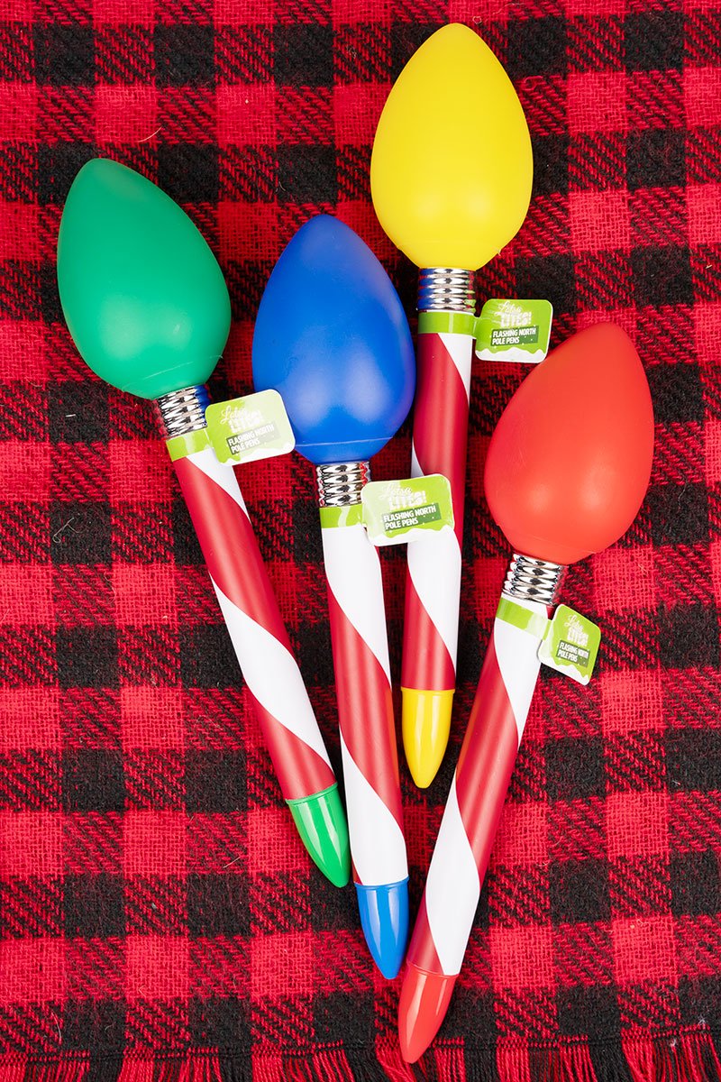 One Lotsa Lites! Flashing North Pole Pen - SHIPS ASSORTED - Wholesale Accessory Market