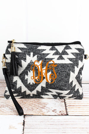 L.I.B. New York Black Sedona Stars Tassel Crossbody Clutch - Wholesale Accessory Market