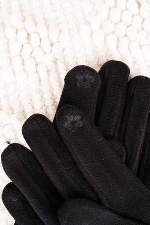 L.I.B. New York One Pair The Raquel Smart Touch Gloves, Black - Wholesale Accessory Market
