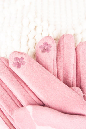 L.I.B. New York One Pair The Raquel Smart Touch Gloves, Pink - Wholesale Accessory Market