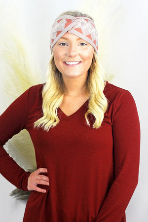 L.I.B. New York Pierre Plateau Headband, Taupe - Wholesale Accessory Market