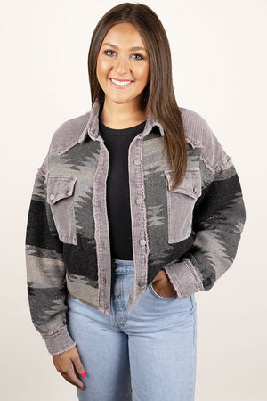 PRE-ORDER! Teton Hike Cropped Shacket, Black **EXPECTED SHIP DATE 9/5** - Wholesale Accessory Market