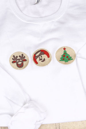 Embroidered Christmas Cookie Season Unisex NuBlend Crew Sweatshirt - Wholesale Accessory Market