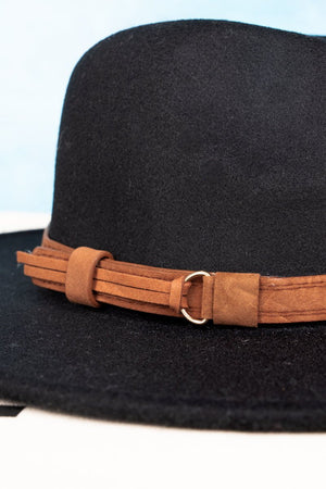 San Angelo Brown Faux Suede Hat Band - Wholesale Accessory Market
