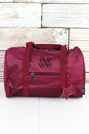 NGIL Hot Pink Glitz & Glam Petite Duffle Bag 12" - Wholesale Accessory Market