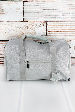 NGIL Silver Glitz & Glam Petite Duffle Bag 12" - Wholesale Accessory Market