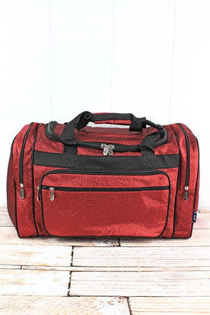 NGIL Red Glitz & Glam Duffle Bag 20" - Wholesale Accessory Market