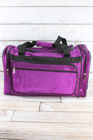 NGIL Purple Glitz & Glam Duffle Bag 23" - Wholesale Accessory Market