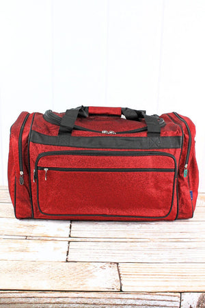NGIL Red Glitz & Glam Duffle Bag 23" - Wholesale Accessory Market