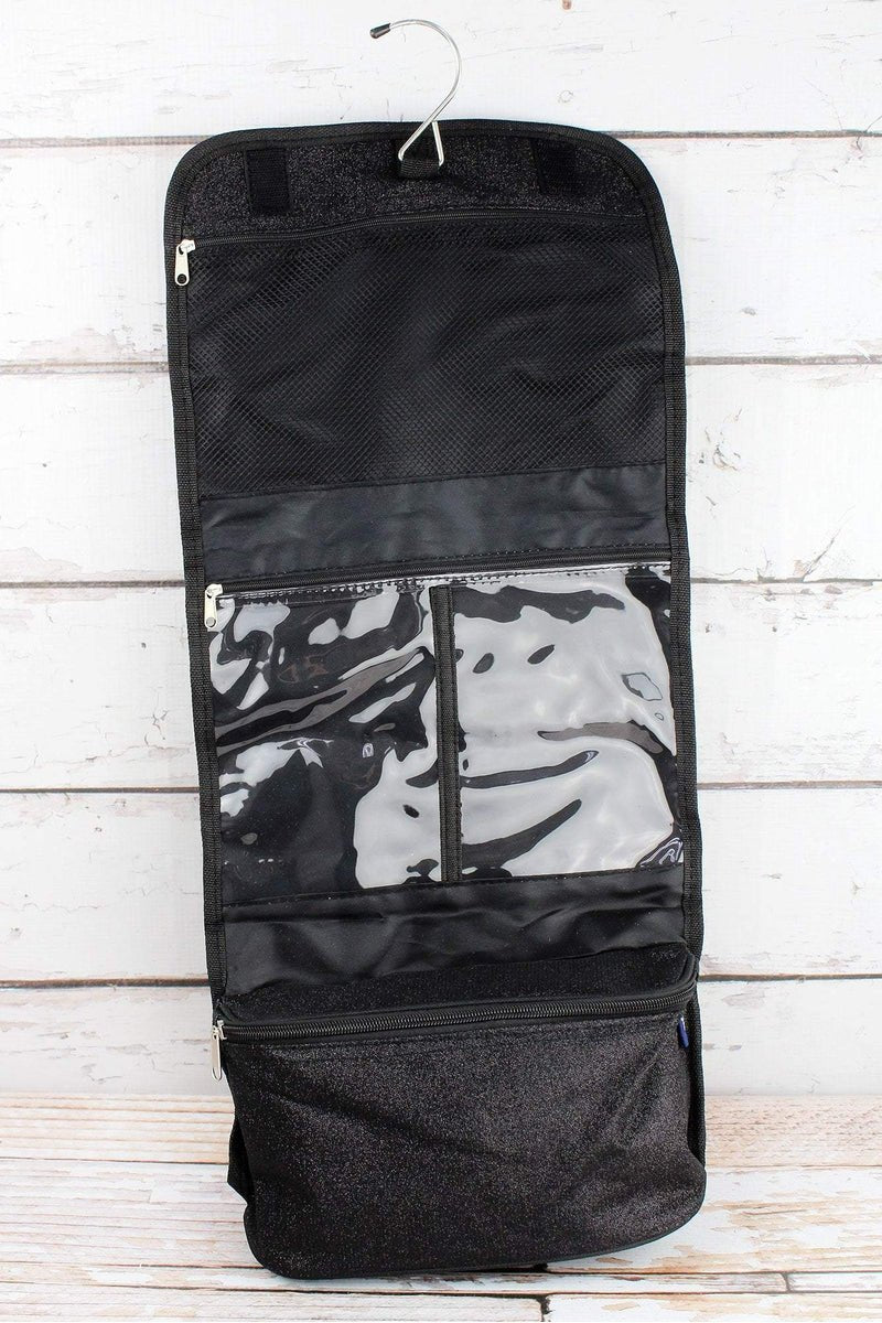 NGIL Black Glitz & Glam Roll Up Cosmetic Bag - Wholesale Accessory Market