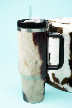 The Traveler Callie Cow Stainless Steel Tumbler - Wholesale Accessory Market