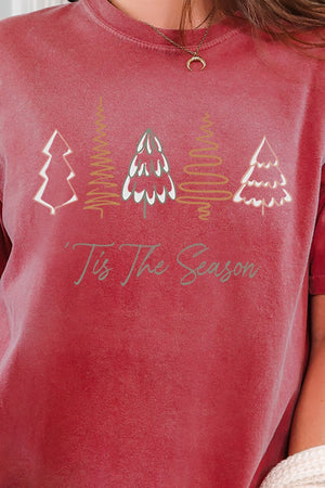 Tis The Season Christmas Trees Adult Ring-Spun Cotton Tee - Wholesale Accessory Market