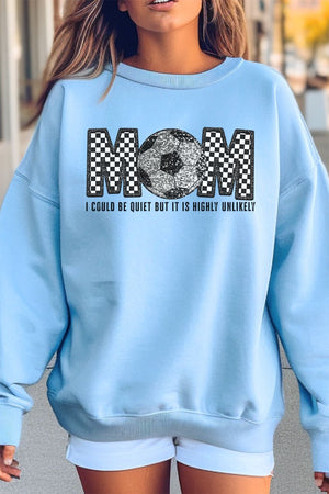 Checkered Soccer Mom Heavy-weight Crew Sweatshirt - Wholesale Accessory Market