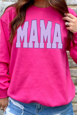 Lavender Arched Mama Heavy-weight Crew Sweatshirt - Wholesale Accessory Market