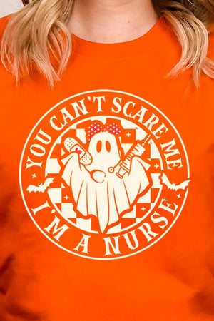 Ghost Can't Scare Me I'm A Nurse Heavy-weight Crew Sweatshirt - Wholesale Accessory Market