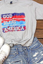 Watercolor God Bless America Unisex Blend Tee - Wholesale Accessory Market