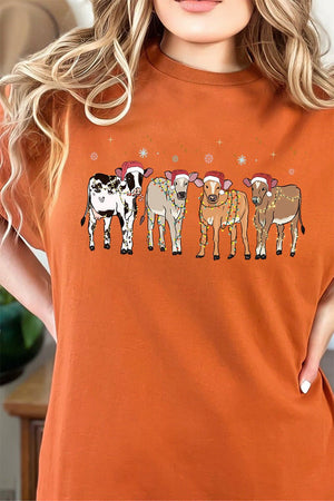 Farm Animals Country Christmas Short Sleeve Relaxed Fit T-Shirt - Wholesale Accessory Market