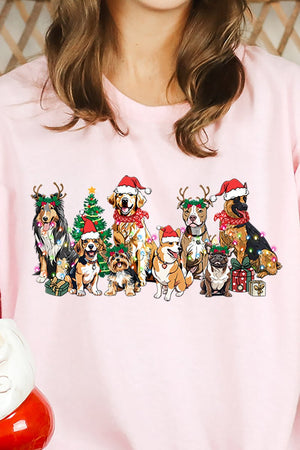 Barking Up The Christmas Tree Short Sleeve Relaxed Fit T-Shirt - Wholesale Accessory Market