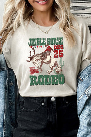 Jingle Horses Rodeo Short Sleeve Relaxed Fit T-Shirt - Wholesale Accessory Market