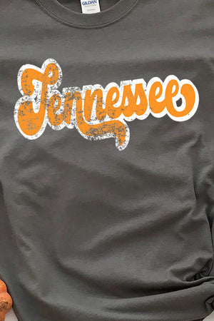Distressed Tennessee Script Short Sleeve Relaxed Fit T-Shirt - Wholesale Accessory Market