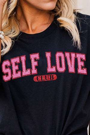 Vintage Self Love Club Short Sleeve Relaxed Fit T-Shirt - Wholesale Accessory Market